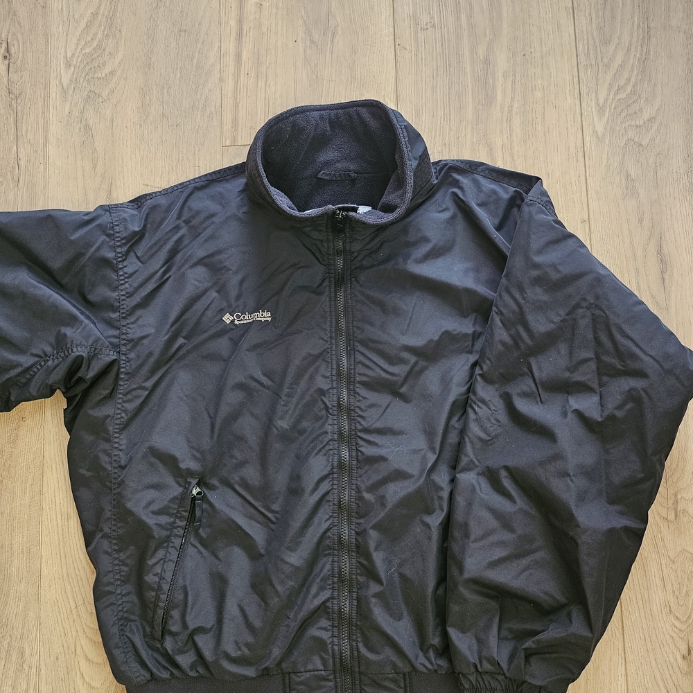 Columbia Men's Thick Black Jacket Fleece Lining